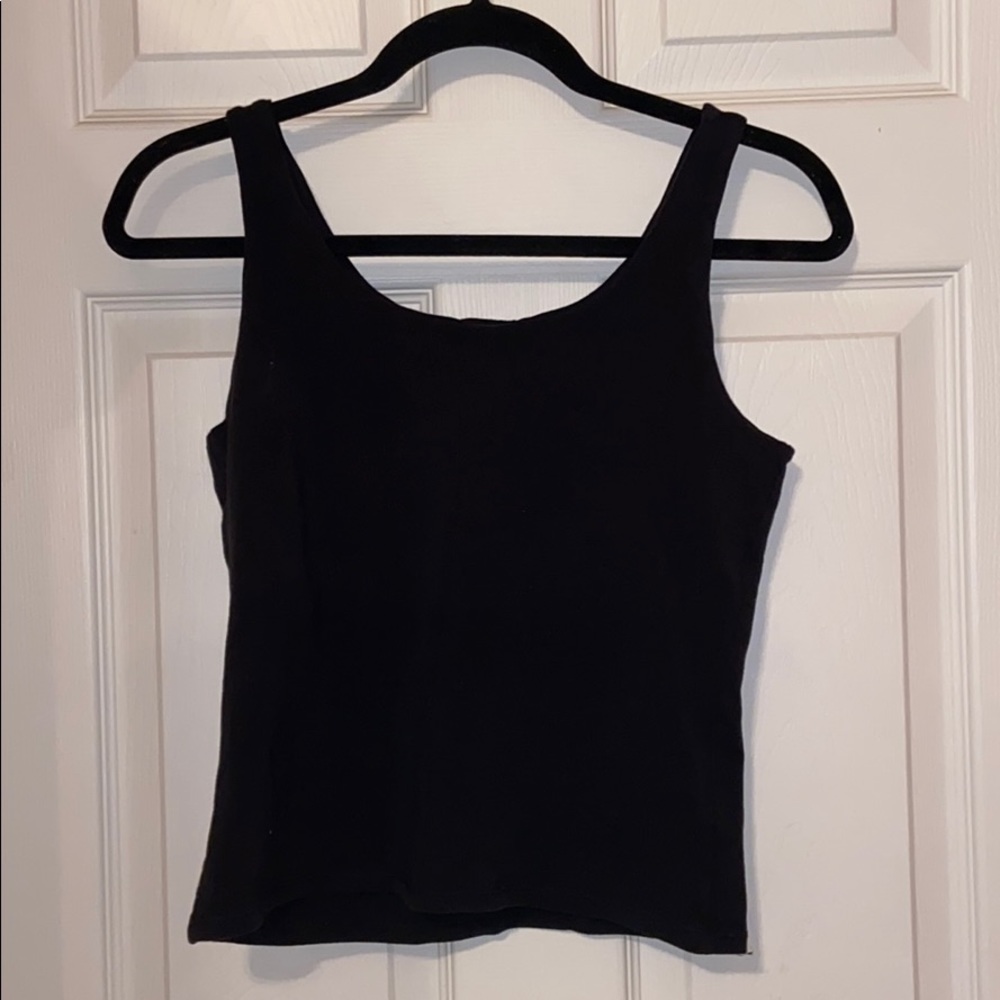 black tank top
